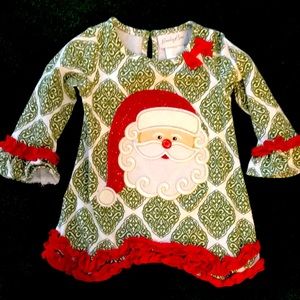 Santa/Christmas/holiday long sleeve shirt size 2t